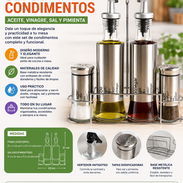 Set de condimentos + aceite y vinagre (DH) - Img 54373774