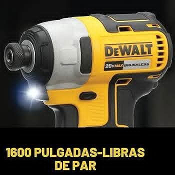 Taladro inalámbrico de 20 V MAX y destornillador de impacto, taladro eléctrico sin escobillas, kit combinado de herramie - 5/10