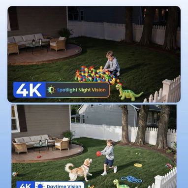REOLINK Argus PT Ultra - Cámara solar 4K 8MP inalámbrica, visión nocturna color - 2/5