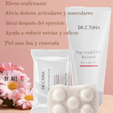 Gel de Paprika 🌶️ de FARMASI.Ideal para reducir tallas, tonificar piel, celulitis, estrías,dolor muscular y articular. - 5/6