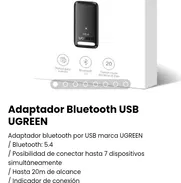 Adaptador Bluetooth USB UGREEN. Nuevo a estrenar - Img 48651952