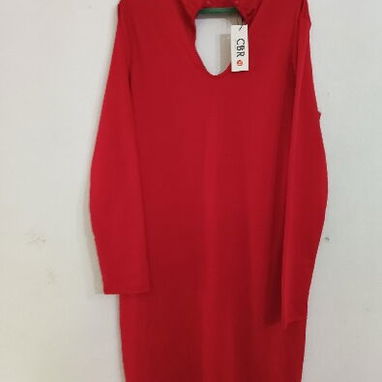 Vestido original CBR selección exclusiva, rojo talla M, con cuello precioso (dorado y plateado). Nuevo a estrenar - Img 121527623