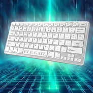 Mini Teclado Inalámbrico Bluetooth 5.0+2.4G Para Mac/Win/Android - Img 57385781
