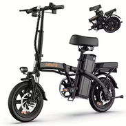 URLIFE Folding Electric Bike 250W 48V 7.5Ah 25km/h Black - Img 57570226