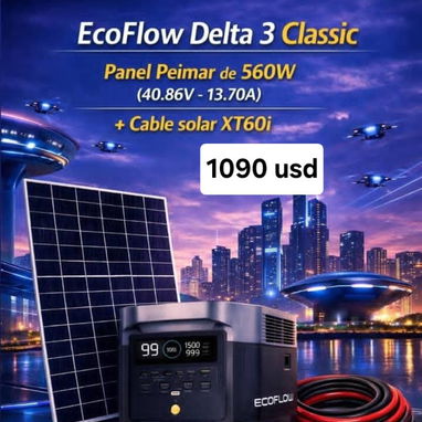 Combos solares, ecoflow, panel y cable - Img 119138802