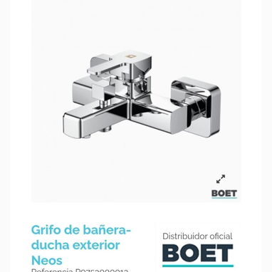 Llave mezcladora monomando doble tiro para ducha alta calidad marca boet tecnología europea la llave es española - Img 126774021