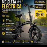 BICICLETA co* ELECTRICA PARA ADULTOS Y ADOLESCENTES PLEGABLE - Img 55868957