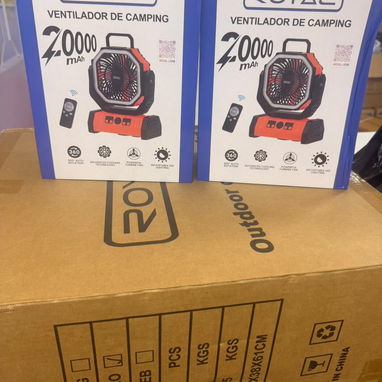 Ventiladores recargables de 20000 mAh marca ROYAL y EUROLITE 🪻 - Img 126778077
