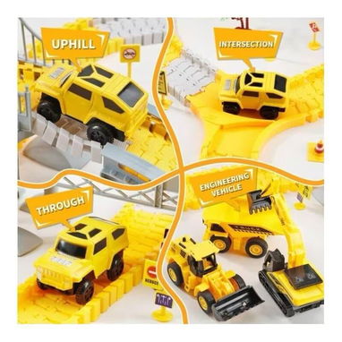 🚧⚡ Pista de Carreras Construcción DIY con 2 Coches Eléctricos ⚡🚧 - 4/5