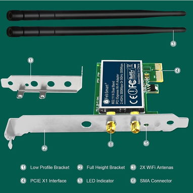 Adaptador WiFi FebSmart N600 🌐 - 3/8