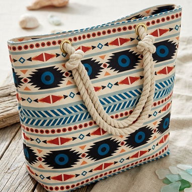 ✨ Bolso Tote Boho | Casi nuevo (muy poco uso). Lona resistente, asas de cuerda y gran capacidad. 💰 Precio: $3500 - 2/2