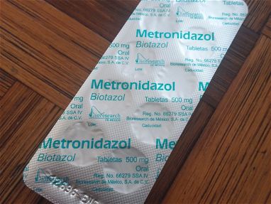 Metronidazol en tabletas 500mg , blister con 10 tab en 1 usd o al cambio por el Toque - Img main-image