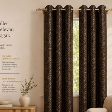 Cortinas Blackout con Diseño (2 paneles) - 2/2