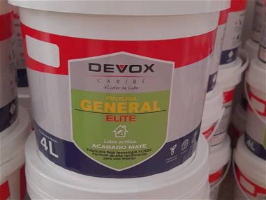 Pintura blanca acrilica Elite de la devox caribe. Mipyme comercializadora de productos Devox - Img 57084670