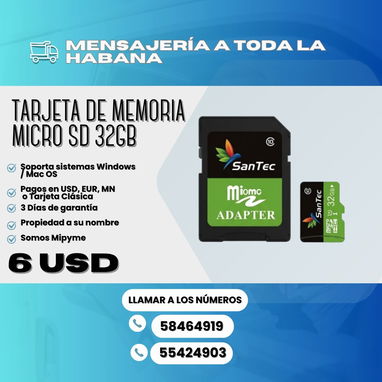 🔴Lector de Tarjetas de Memoria 4 en 1 : 4$ 🔴Tarjeta SD con Adaptador 32Gb: 6$ - Img 116869646