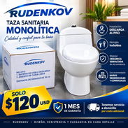 Taza de baño sanitario monolítica nueva de - Img 58259211