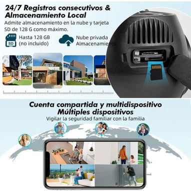 Cámara de seguridad inteligente/Wifi/ - Img 126522495