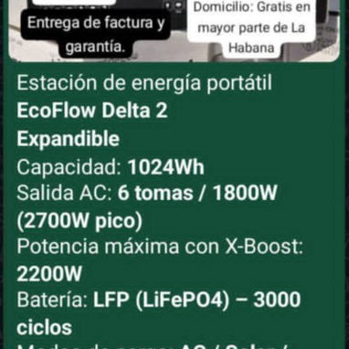 Estaciones de energía bluetti, ecoflow, inversores, lámpara led recargable+panel, cable adaptador solar y kit para panel - Img 121566598