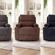 Butaca reclinable ( solo disponible en negra 🖤) material tela. Mensajería incluída - Img 55887056