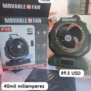 Ventilador recargable P50 con panel Solar - Img 56039331
