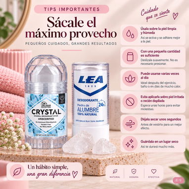 Piedra de alumbre desodorante de crystal alumbral - 8/9