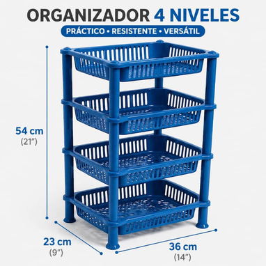Organizador de 4 niveles rectangular (CV) - Img 122397081