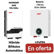 👑KIT SOLAR Must DE INVERSOR DE 3k CON UNA BATERÍA DE RESPALDO DE 7k - Img 55776301