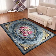 Alfombra azul decorativa clásica - Img 56645841