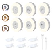 6pzs Luz De Led Clóset Lámpara Armario Noche Recargable Usb - Img 54392401
