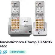 Teléfono Inalámbrico , $53 usd ❗ 2 Auriculares con sus bases - Img 56841162