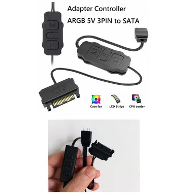 CABLE EXTENSIÓN SPLITTER ARGB DE 3 PIN - Img 91400860