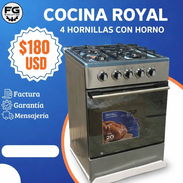 Cocina Royal 4 hornillas con horno - Img 55788044