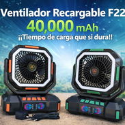 Ahora en 98 UsD✨️Ventilador Recargable F22 de 40,000 mAh. Nuevos! 📦 ¡Autonomía que te satisface!🥰 - Img 56837268