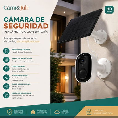 Cámaras de seguridad con panel solar - 3/4