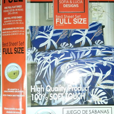 🍀Juego de Sábanas Tamaño: Camera o doble. Marca: Home DeLuxe Posee elástico alrededor del colchón, libre de arrugas y - Img 119550803