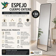 ESPEJO CON MARCO NEGRO - Img 56610826