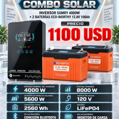 Combos solares de diferentes capacidades y precios P0649-AV004 - 6/10