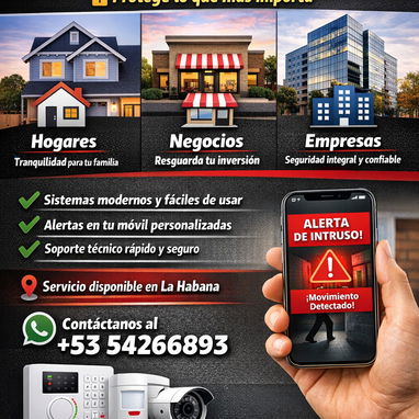 Instalación Profesional de Alarmas en La Habana Seguridad con Configuración Personalizada Protege tu hogar o negocio - Img 125166962