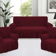 🛋️Forros de muebles 3+1+1 🏷️ ✅Colores disponibles los de las fotos - Img 55407183