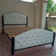 ofertas cama de tubo capitoniada y colchon malca eco - Img 54906182