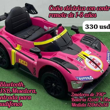 Carritos eléctricos con control remoto para los niños y niñas de la casa - Img 123952168