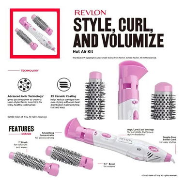 Cepillo secador de aire caliente marca revlon - Img 120017006