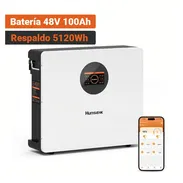 Batería Humsienk LiFePO4 48V 100Ah 5.12kWh Para Pared Con Bluetooth Y Pantalla LCD* - Img 58039151