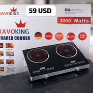 Cocina infrarrojo Bravoking de 2 Hornillas de 1500w - Img 55149328