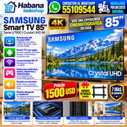Televisor Samsung Smart TV DE 85 PULGADAS, 75" y 65" 4k Crystal UHD Serie u7900 con soporte de regalo NUEVOS EN CAJA!!! - Img 56385191