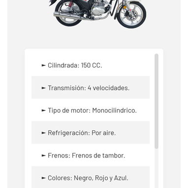 Venta  de moto Ronin 150 cc - 5/8