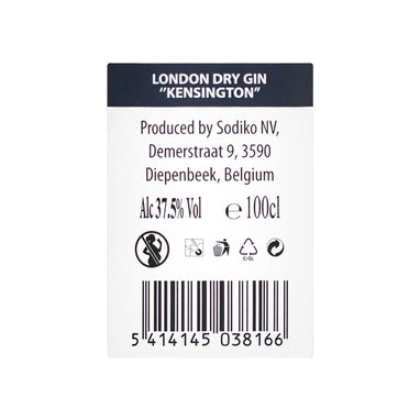 GINEBRA, Kensington London Dry Gin - Img 124060571