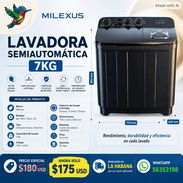 OFERTA LAVADORA SEMIAUTOMÁTICA MILEXUS 7KG - Img 56796169