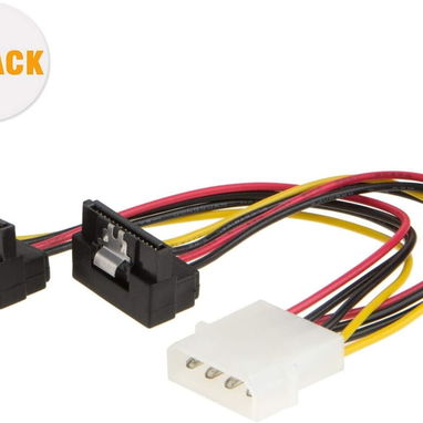 Convertir Molex de 4 pines a 2 cables SATA de 15 pines (Longitud del cable 30 cm) 53274327 - Img 113887435