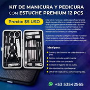 Manicura y Pedicura con Estuche Premium 12 PCS - Img 55994451